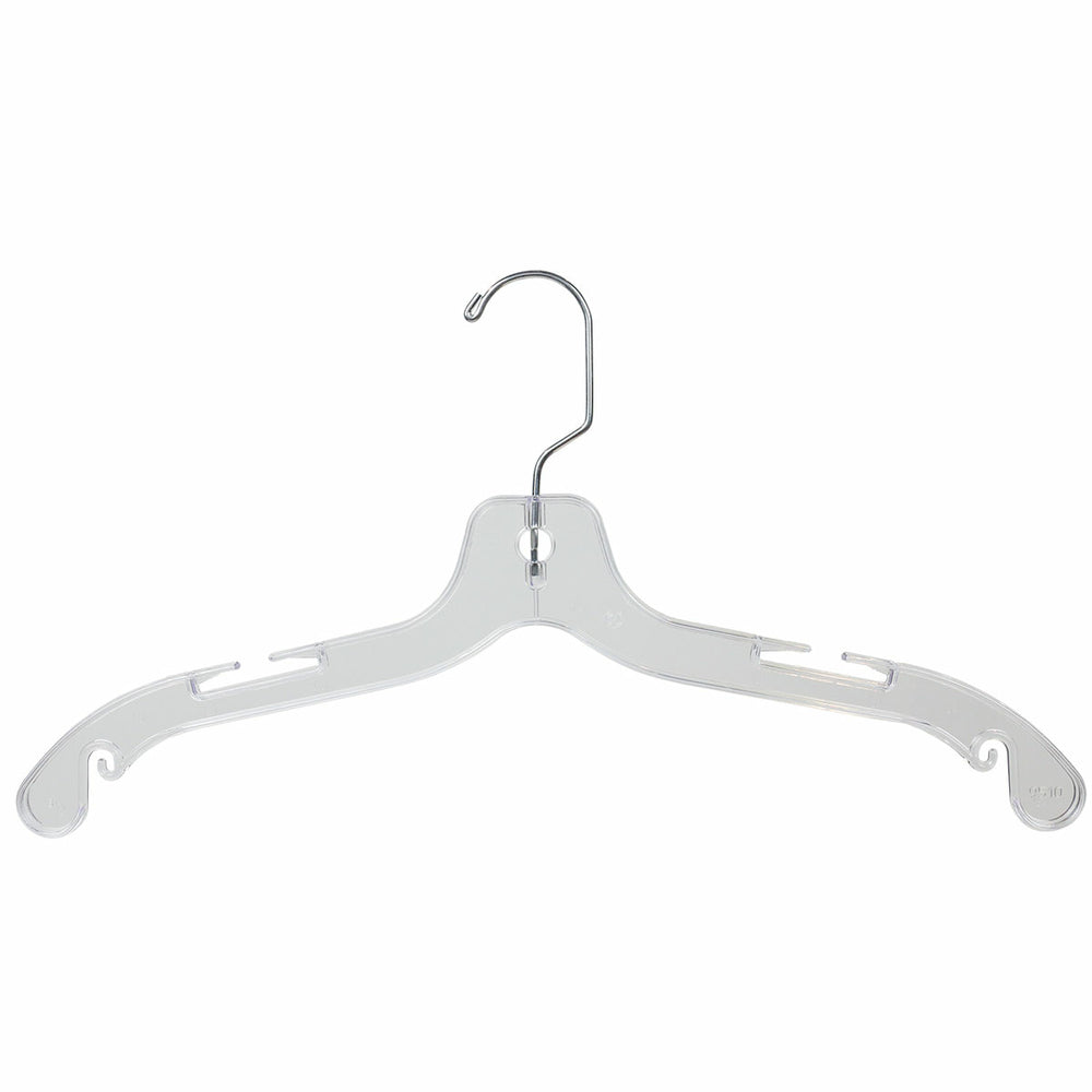 Image of Eddie's 17" Heavy Weight Top Hangers - Clear - 100 Pack