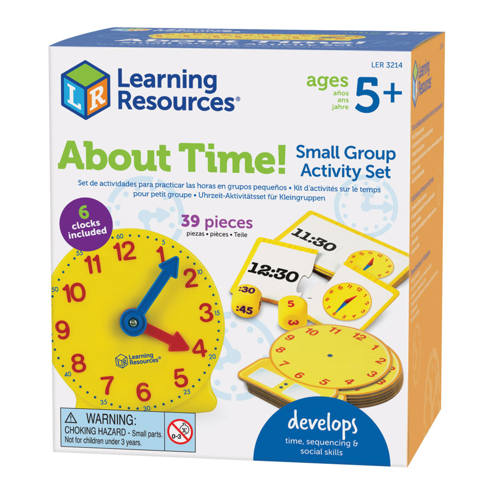 Image of Learning Resources About Time Small Group Activity Set - Multicolor