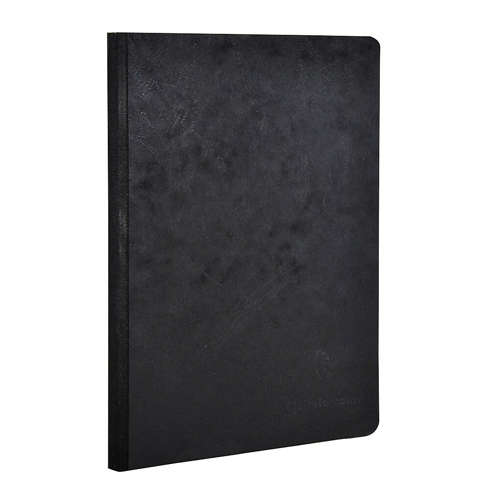 Image of Clairefontaine Age-Bag Clothbound Notebook, Lined, 5-3/4" x 8-1/4", 96 Sheets, Black