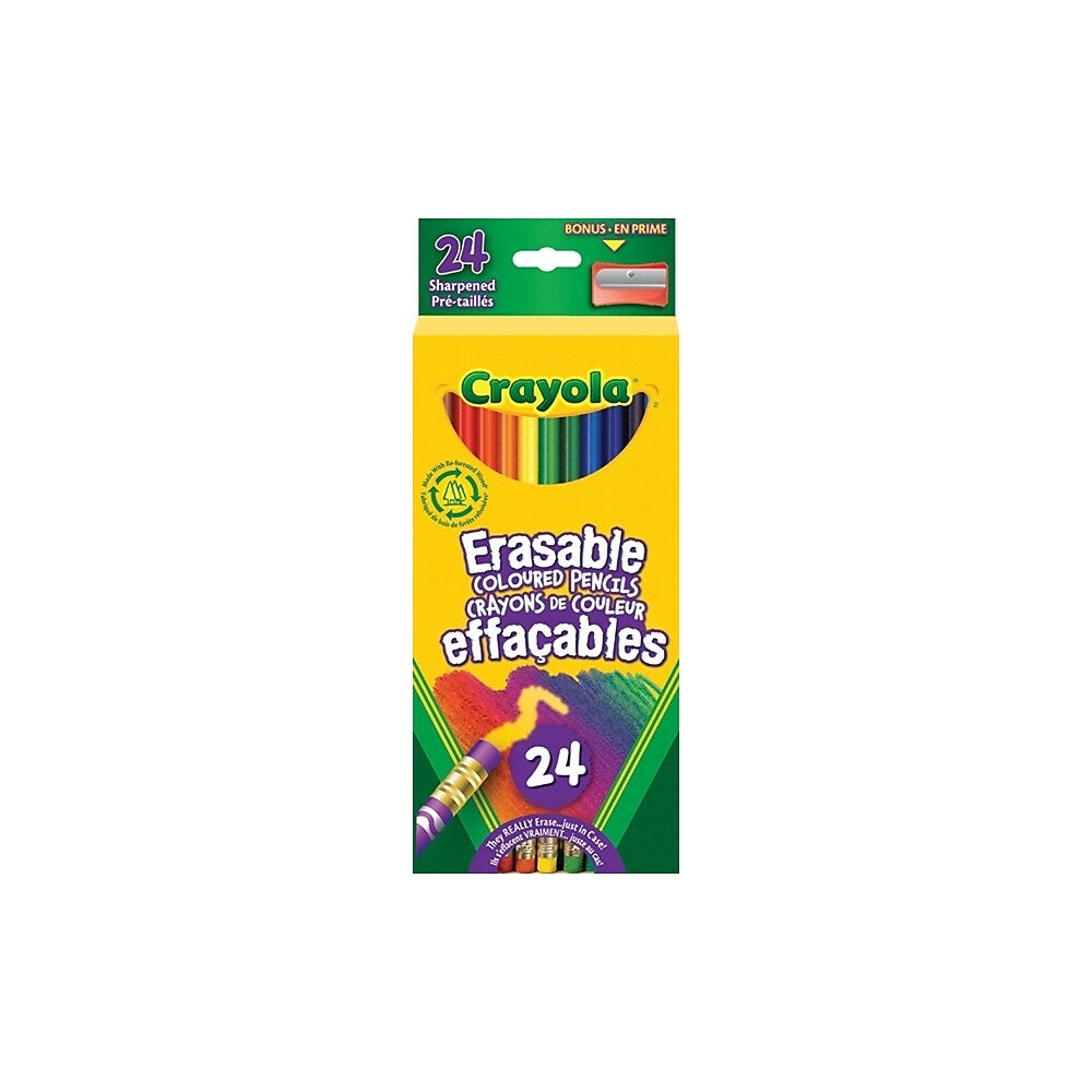 Image of Crayola Erasable Coloured Pencils - 24 Pack