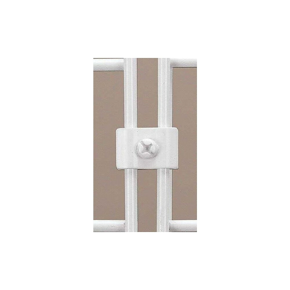 Image of Wamaco Gridwall Butterfly Connector - White - 40 Pack