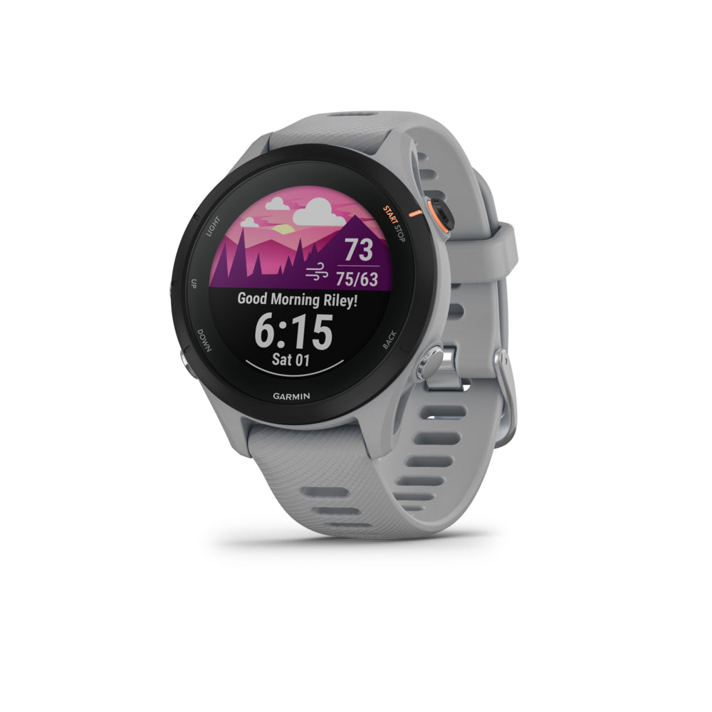 Image of Garmin Forerunner 255S Running Smartwatch and Fitness Tracker - Powder Grey