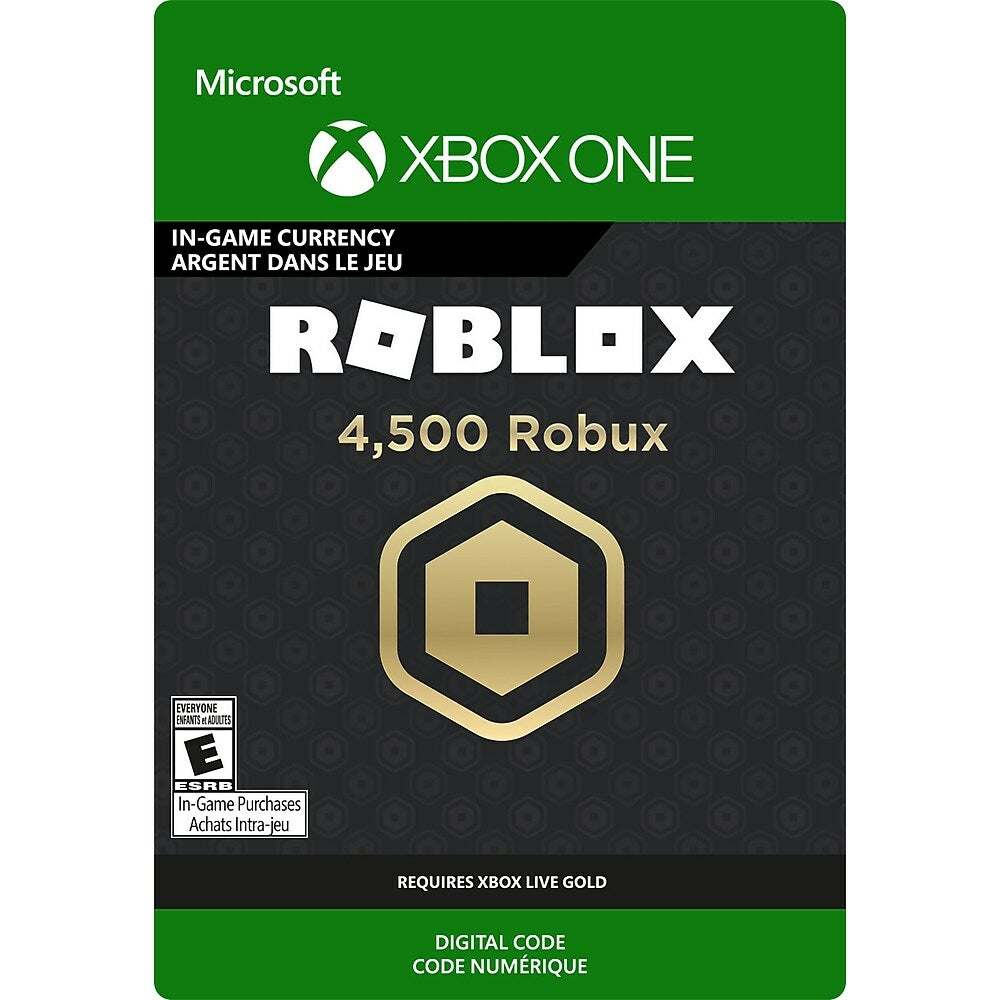 Xbox One Roblox 4 500 Robux For Xbox Telechargement Bureauengros Com - acheter 4 500 robux sur xbox microsoft store fr fr