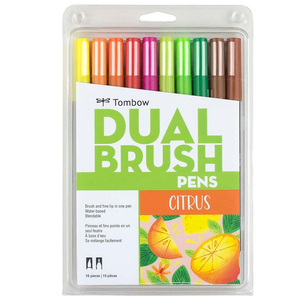 Image of Tombow Dual Brush Pens - Citrus Palette - 10 Pack