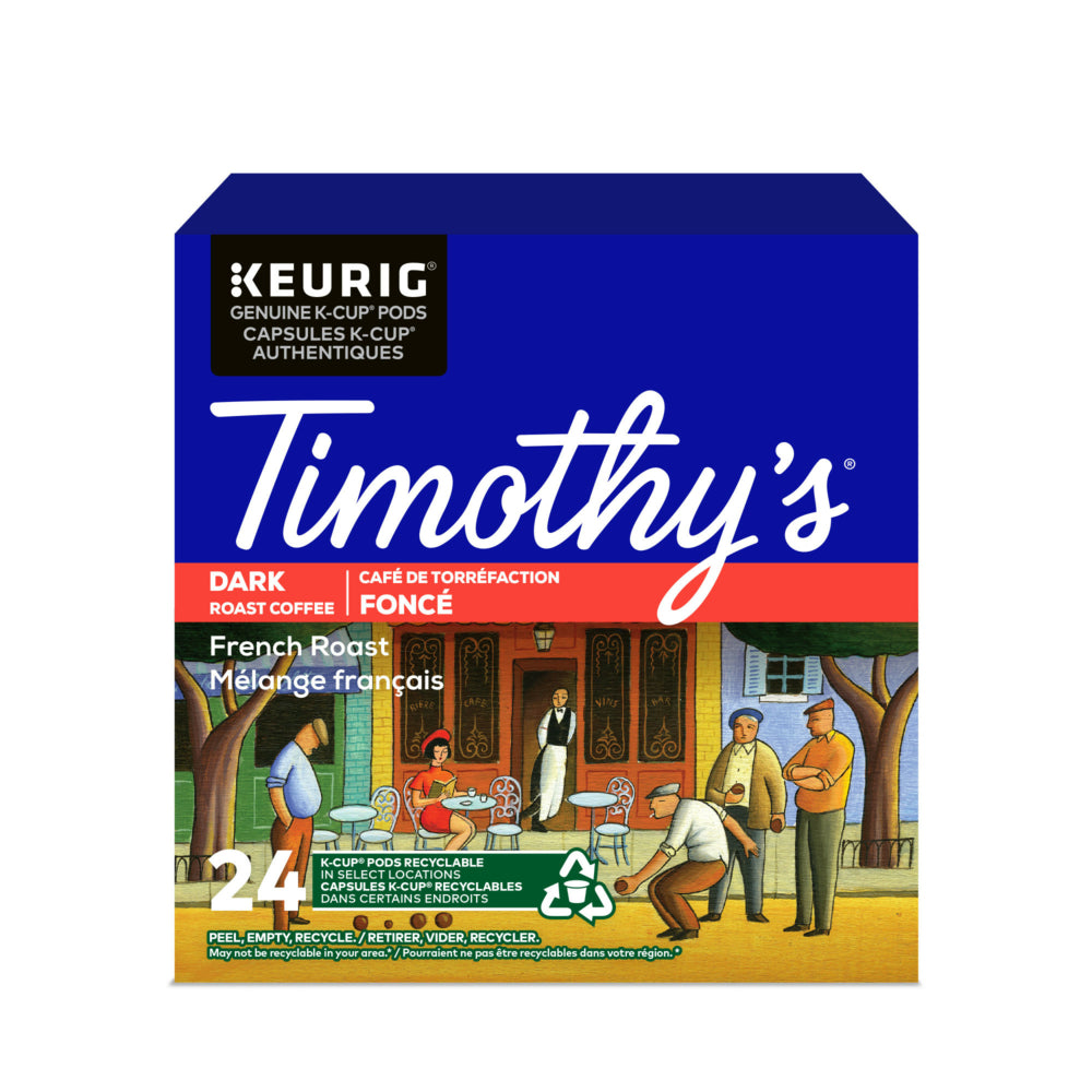 Image of Timothy's French Roast K-Cup Pods - 24 Pack