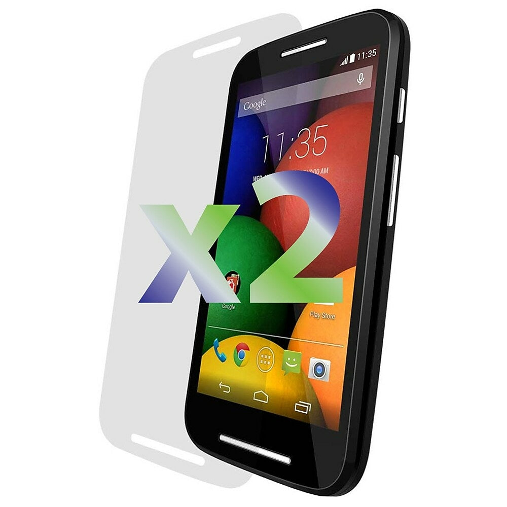 Image of Exian Motorola Moto E Screen Protector, 2 Pieces, Clear