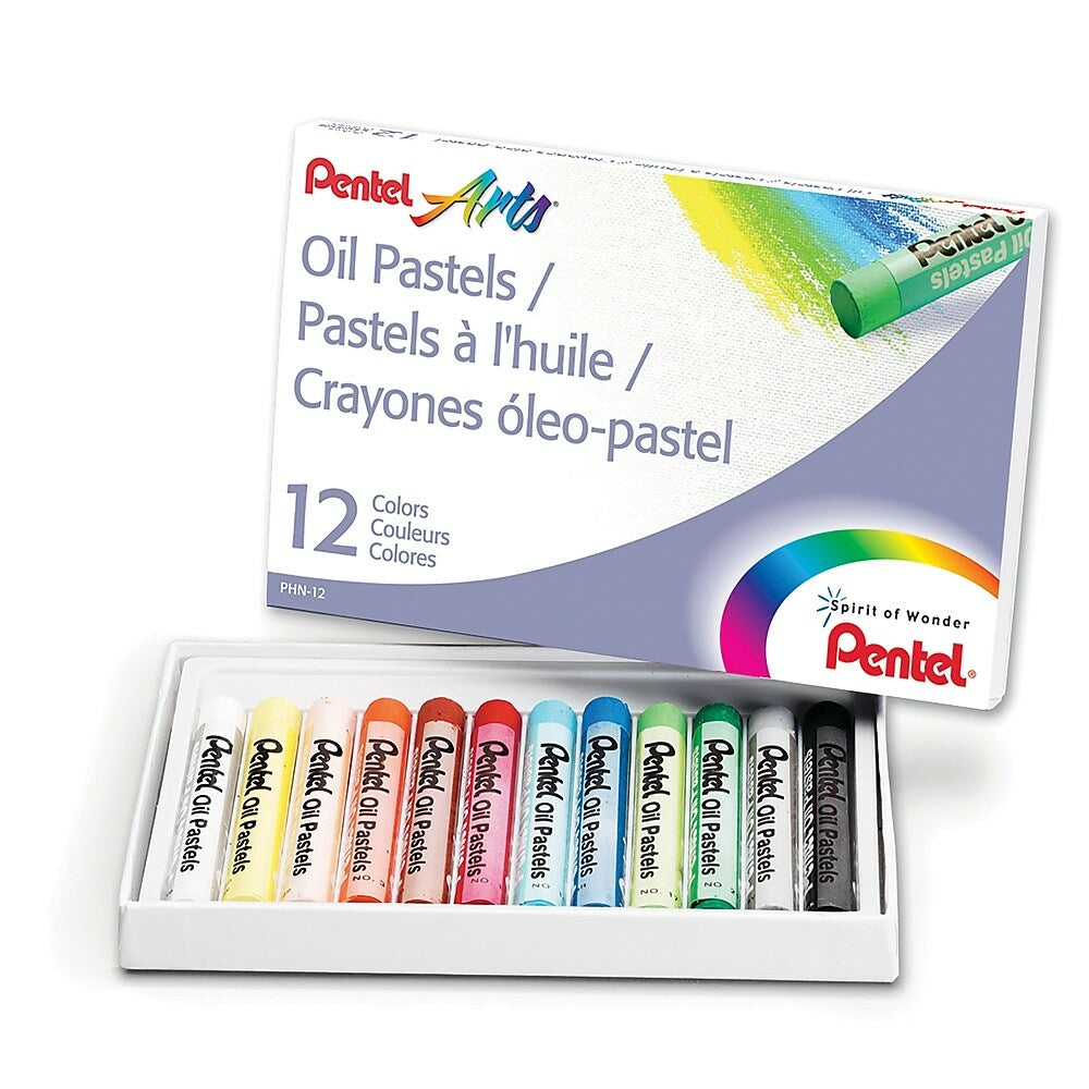 Image of Pentel Arts Oil Pastels - Assorted - 12 Pack