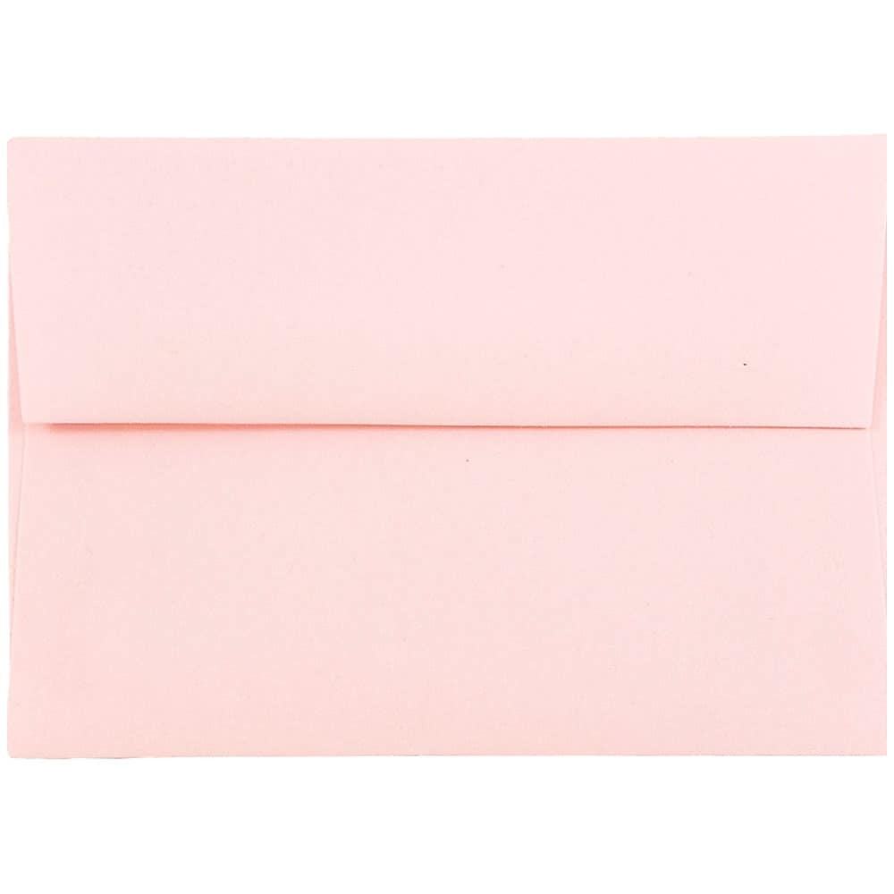Image of JAM Paper 4bar A1 Envelopes, 3.63 x 5 1/8, Baby Pink, 1000 Pack (155621B)