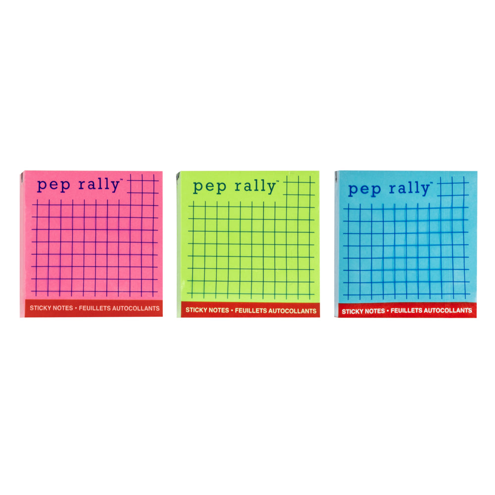 Image of Pep Rally Sticky Note Pads - Assorted