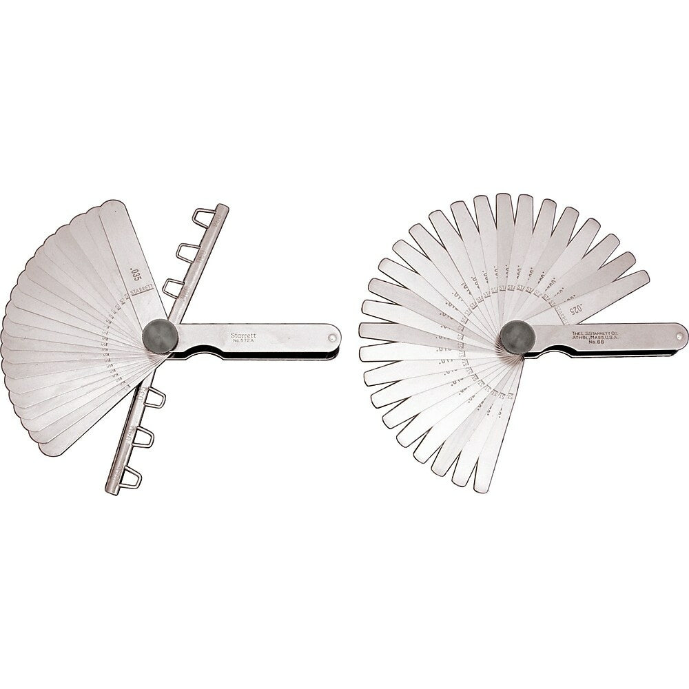 Image of Thickness Gauges, HT446, INCH READING THICKNESS GAUGES WITH STRAIGHT LEAVES