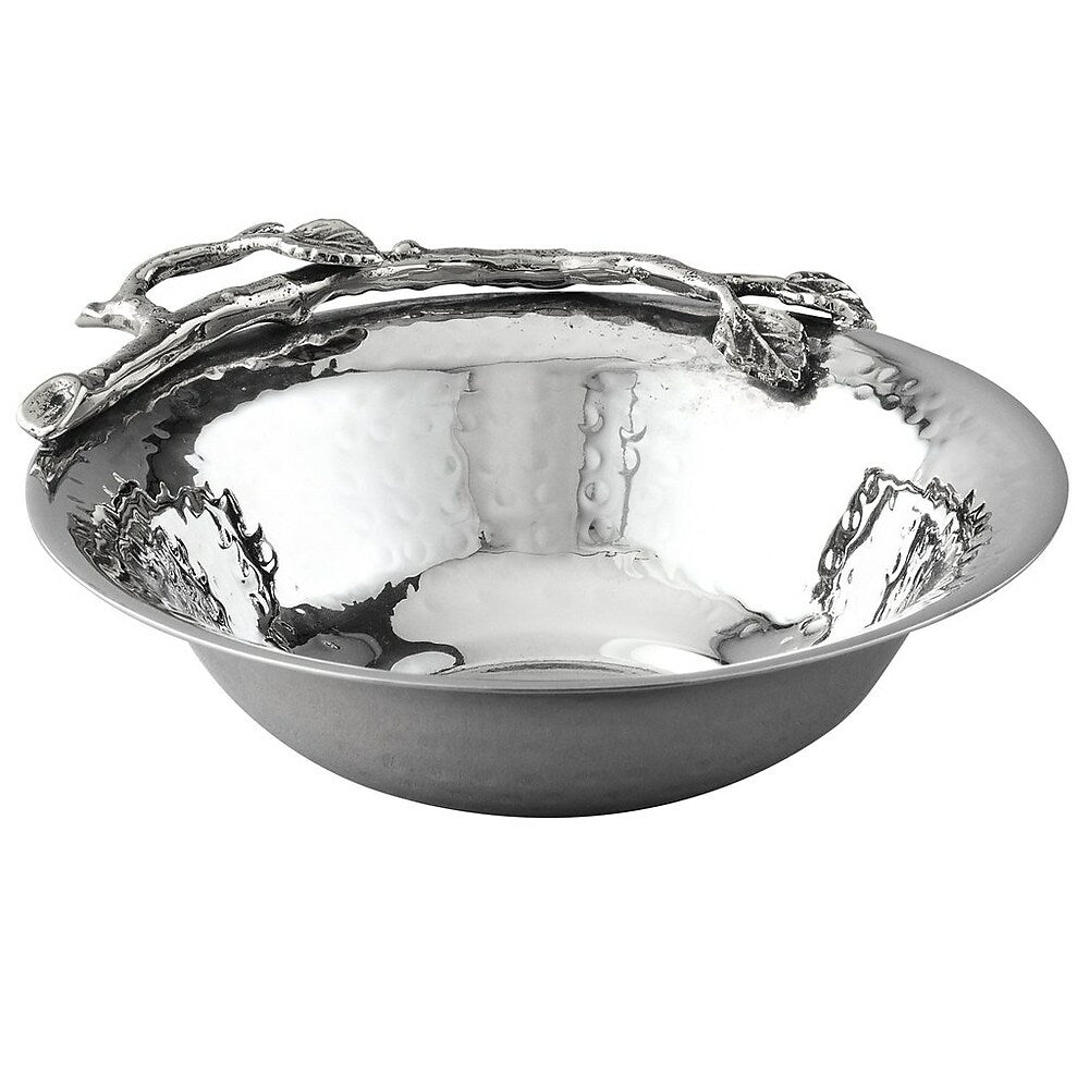 Image of Elegance Sparkle Silver Leaf Nut Bowl