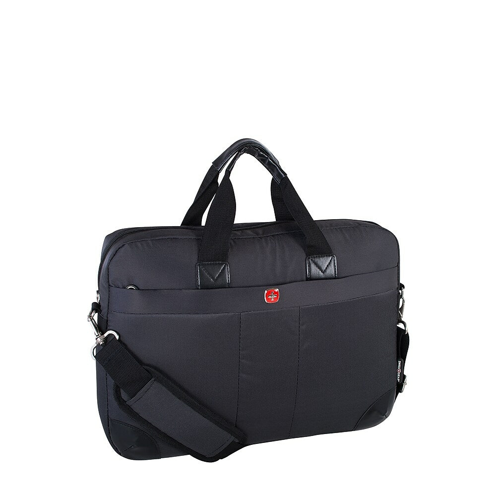 Image of Swissgear SWA0936 15.6" Laptop Ultraslim Notebook Bag with Charging Pocket, Black