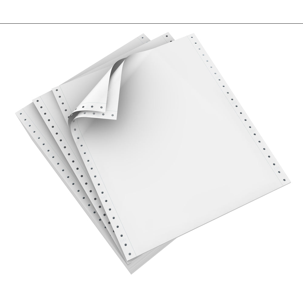 Image of Domtar Carbonless Computer 2-Part Paper - 15 lb. - 9-1/2" x 11" Blank - 1700 Sheets