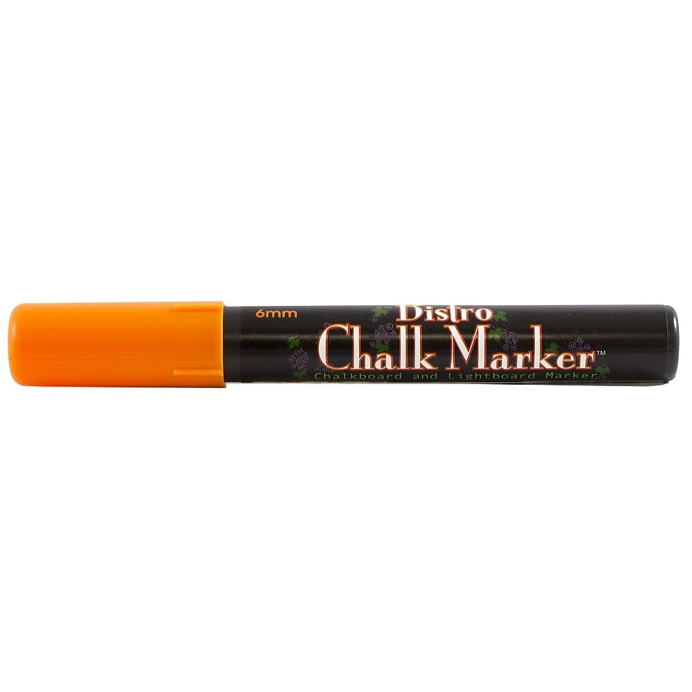 Image of Marvy Uchida Broad-Point Liquid Chalk Markers - Erasable - Dustless - Orange