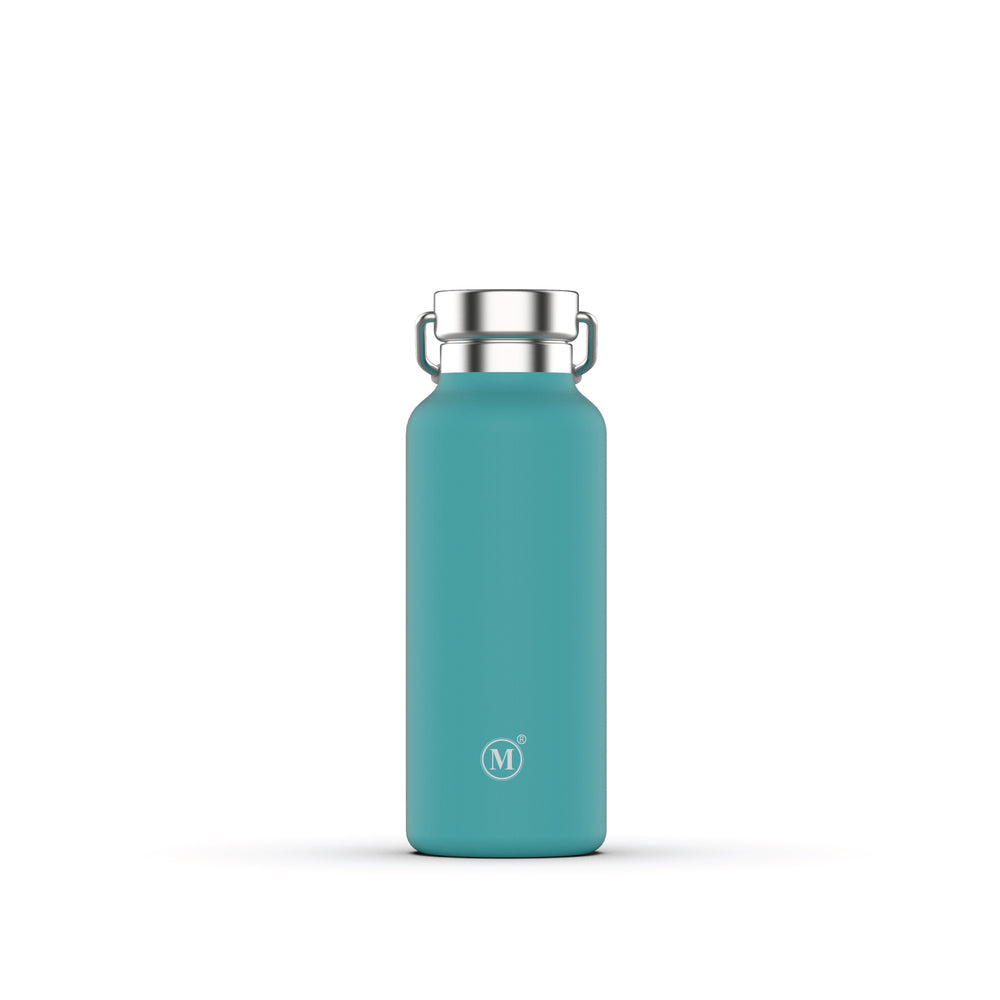 Image of Minimal Stainless Steel Insulated Flask - Aqua - 500ml