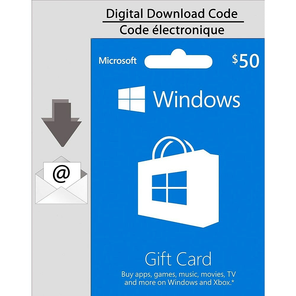 Microsoft Windows Gift Card 50 Cad Download Staples Ca