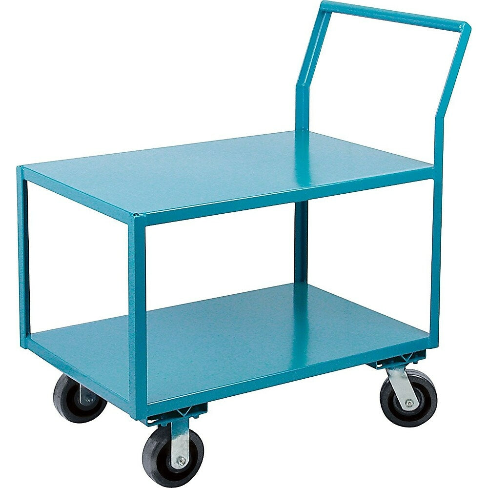 Image of Kleton Heavy-Duty Low Profile Shop Carts, Capacity: 2400 Lbs. Overall Depth: 60", Lip Configuration: Lip Down