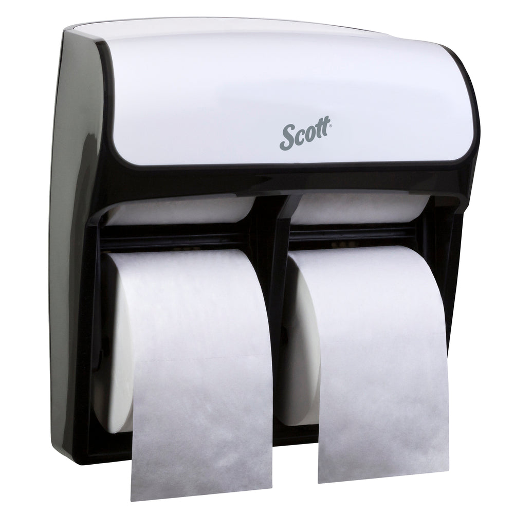 Image of Scott Pro 4-Roll Capacity SRB Scott Pro/Cottonelle Bath Tissue Dispenser (44517) - White