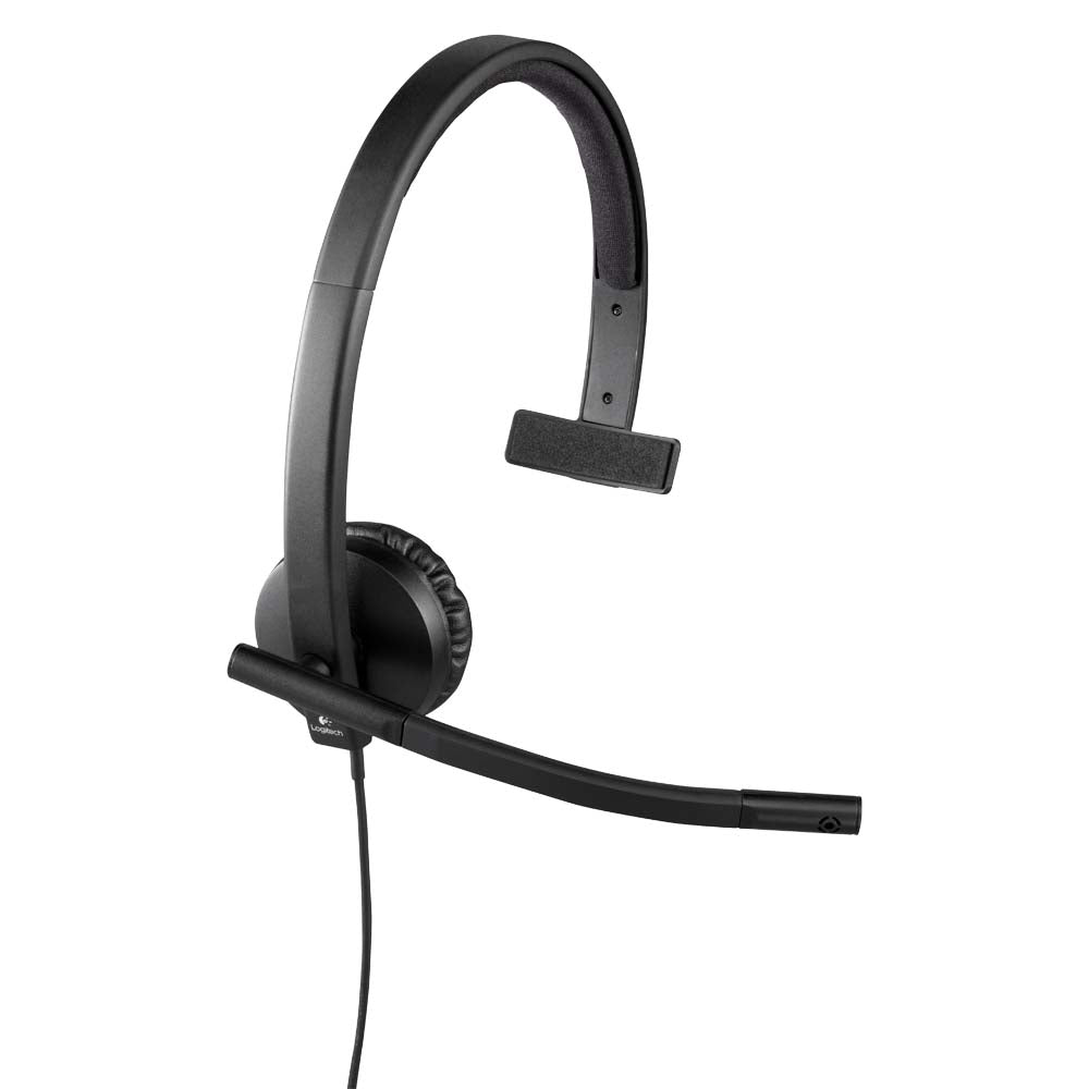 Image of Logitech H570E Mono USB Headset, Black