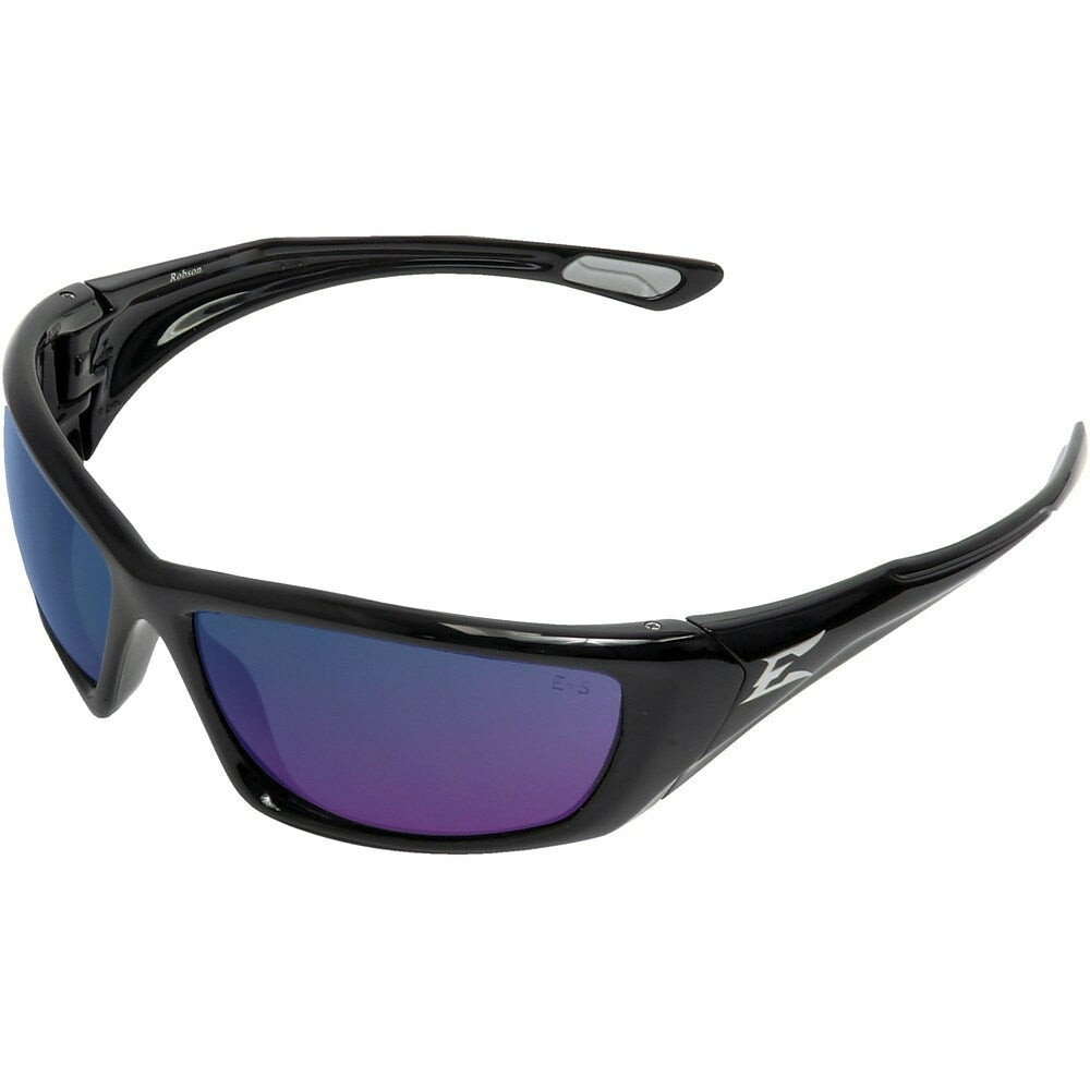 Image of Edge Safety Eyewear, Robson Safety Glasses, Blue/Mirror Lens, Polarized Coating, Mceps Gl-Pd 10-12 - 2 Pack