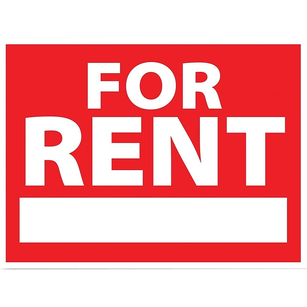 Image of HeadLine 18"x24" Yard Sign - "FOR RENT"