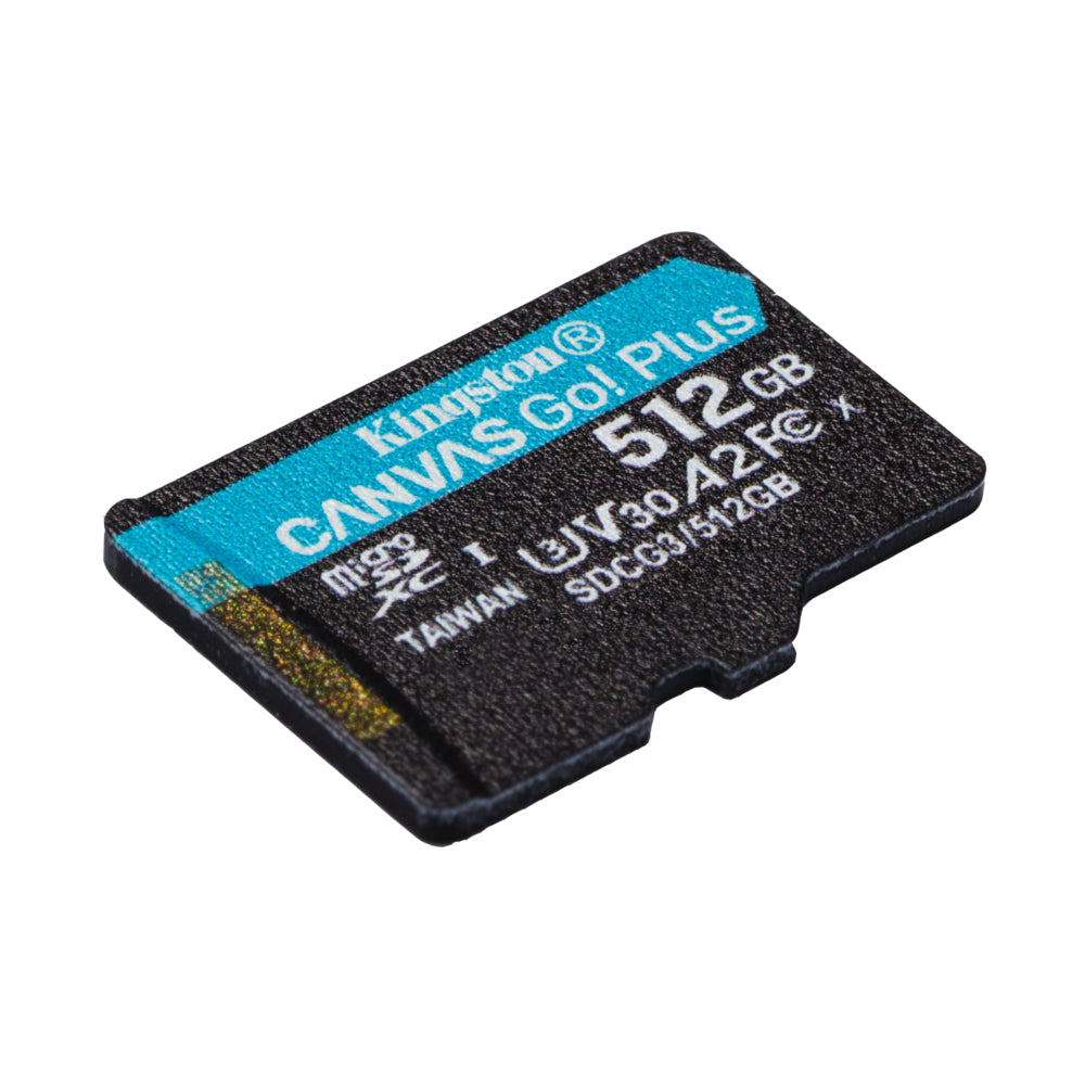 Image of Kingston Canvas Go Plus microSD Memory Card - 512GB