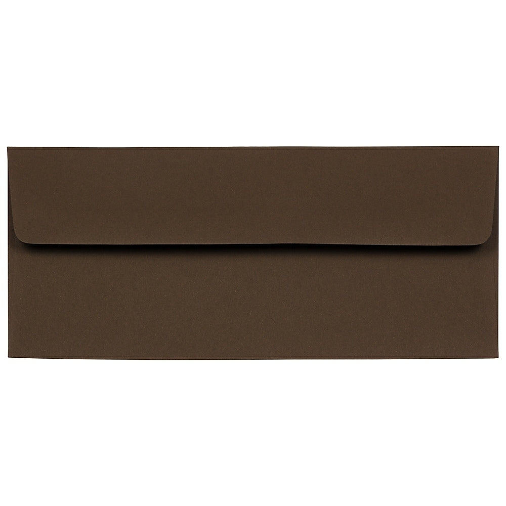 Image of JAM Paper #10 Business Envelopes, 4 1/8 x 9.5, Chocolate Brown Recycled, 1000 Pack (233714B)