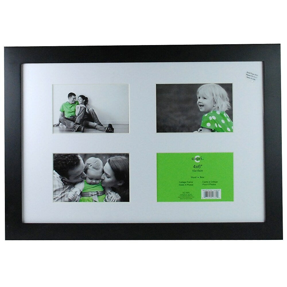 Image of Nexxt Langford 4 Picture Collage Frame, 12" x 18", Black