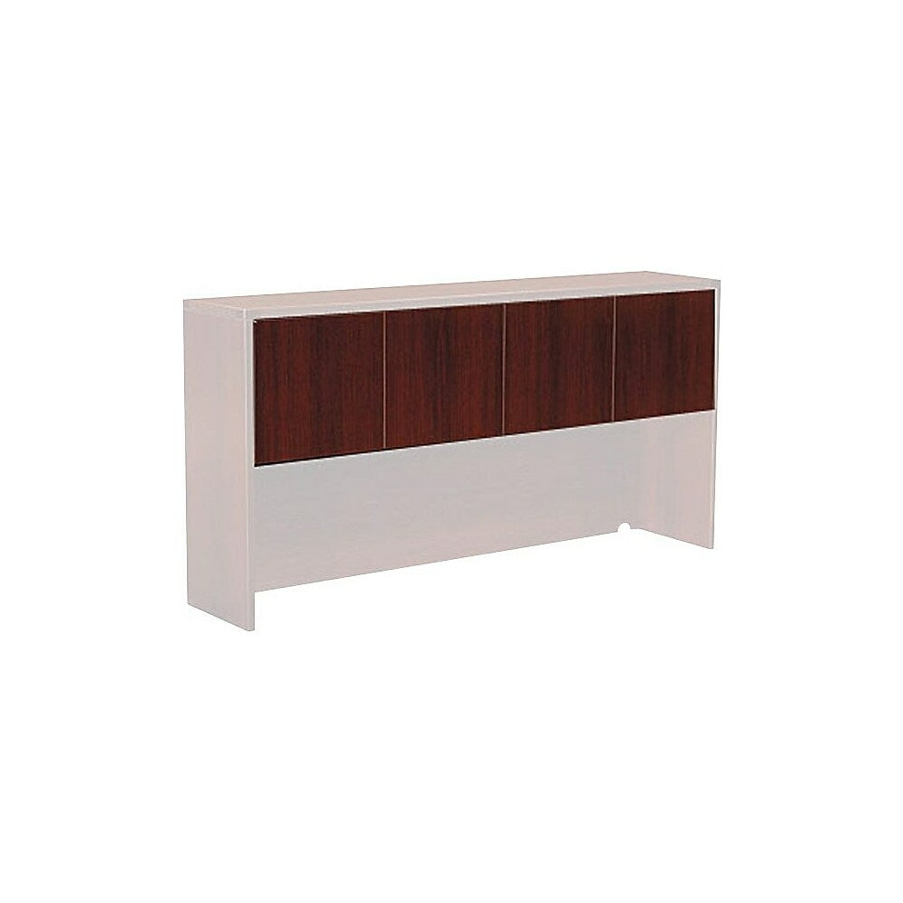 Image of Office Star Napa Collection Credenza Hutch Doors, Mahogany, Brown