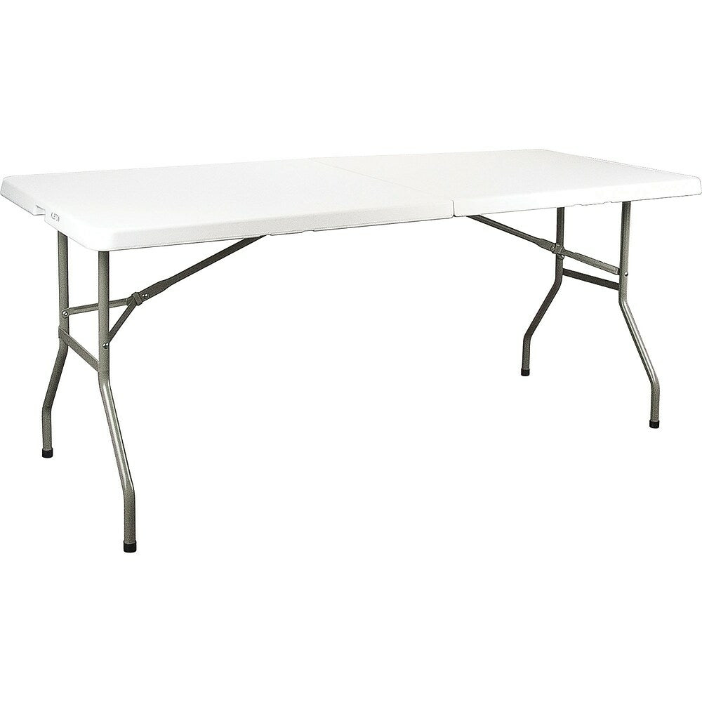 Image of Polypropylene Fold in Half Tables, White