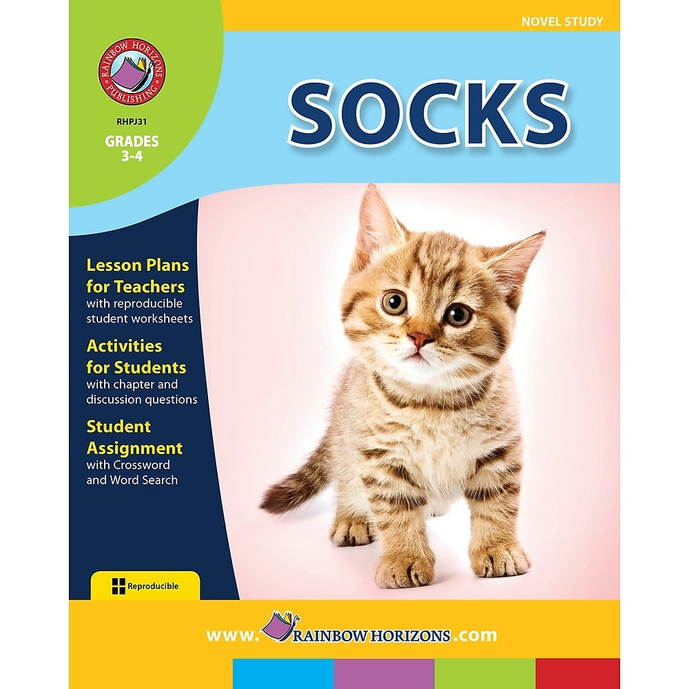 Image of eBook: Socks - Novel Study (PDF version - 1-User Download) - ISBN 978-1-55319-042-4 - Grade 3 - 4