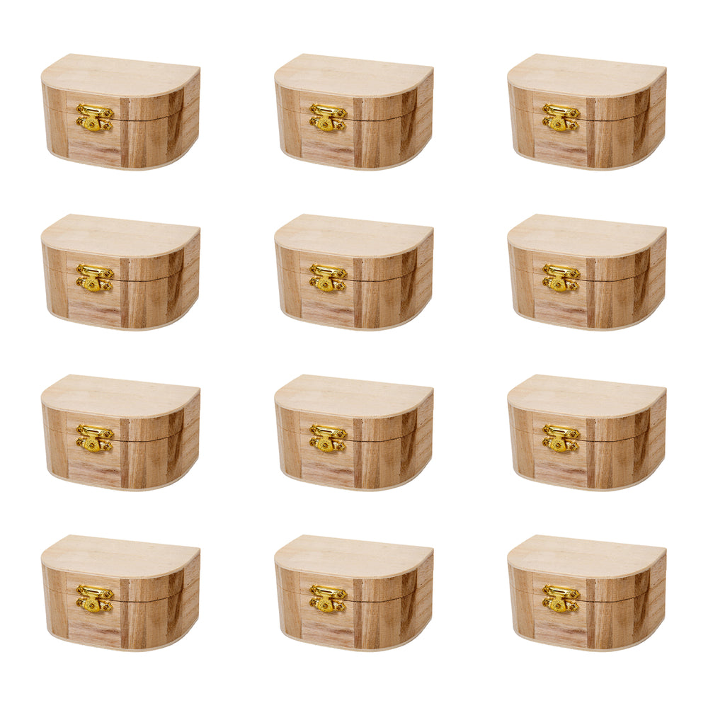 Image of Time 4 Crafts Natural Finish Wooden & Keepsake Box - 12 Pack