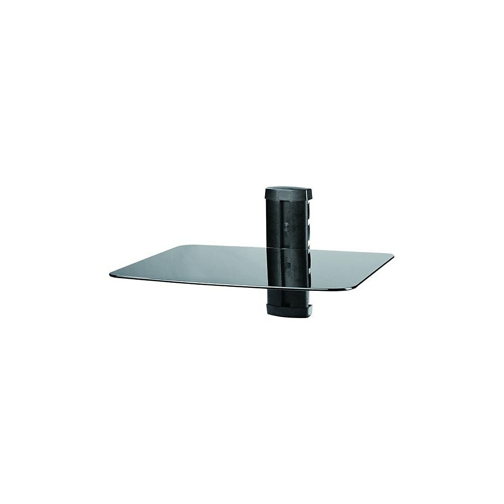Image of TygerClaw Single Layer DVD Stand with Black Coloured Glass, (LCD8216BLK)