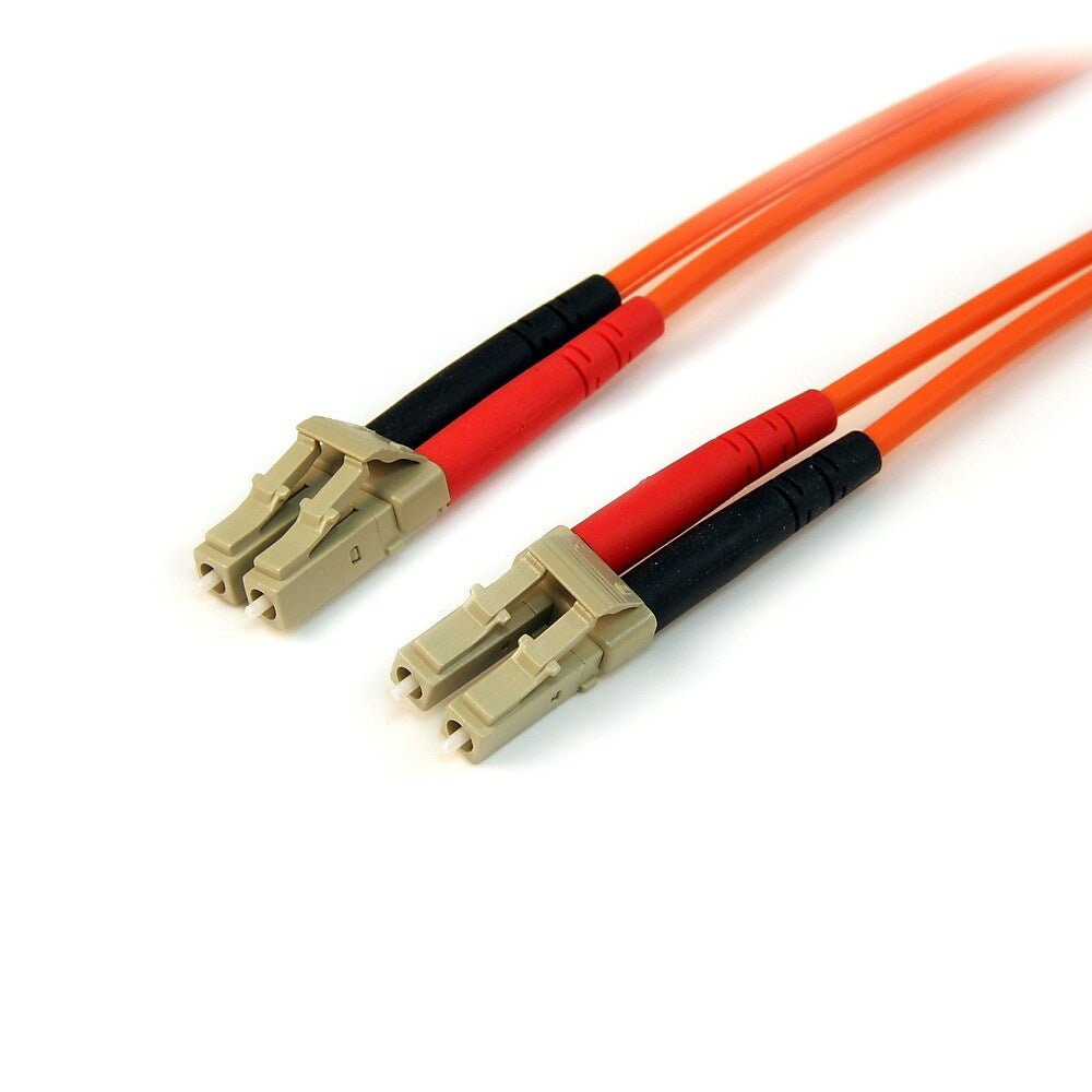 Image of StarTech Multimode 50/125 Duplex Fiber Patch Cable LC to LC, 1m