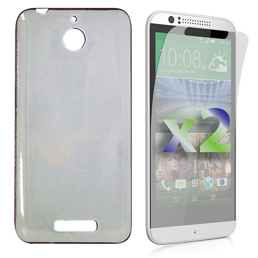 Image of Exian Transparent Case for HTC Desire 510 - Grey