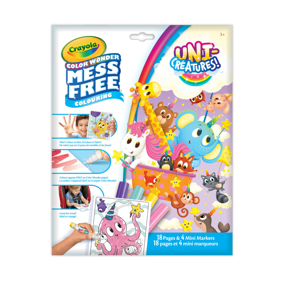 Image of Crayola Color Wonder Mess-Free Colouring Pages & Mini Markers - Wonder Unicreatures