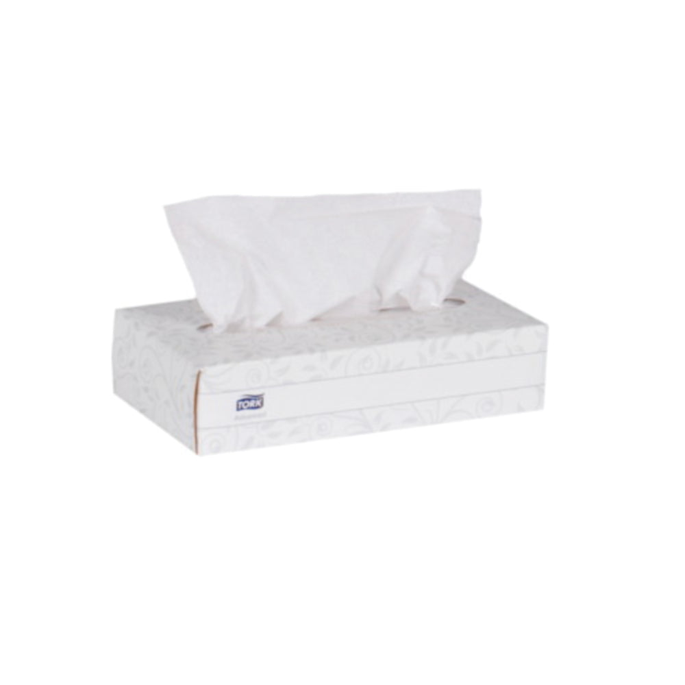 Image of Tork Advanced 2-Ply Facial Tissue Flat Box - White - 30 Pack