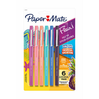 Paper Mate Flair Felt Tip Pens | Medium Point 0.7 Millimeter Marker Pens | School Supplies for Teachers & Students | Assorted Fashion Colors, 12 Count