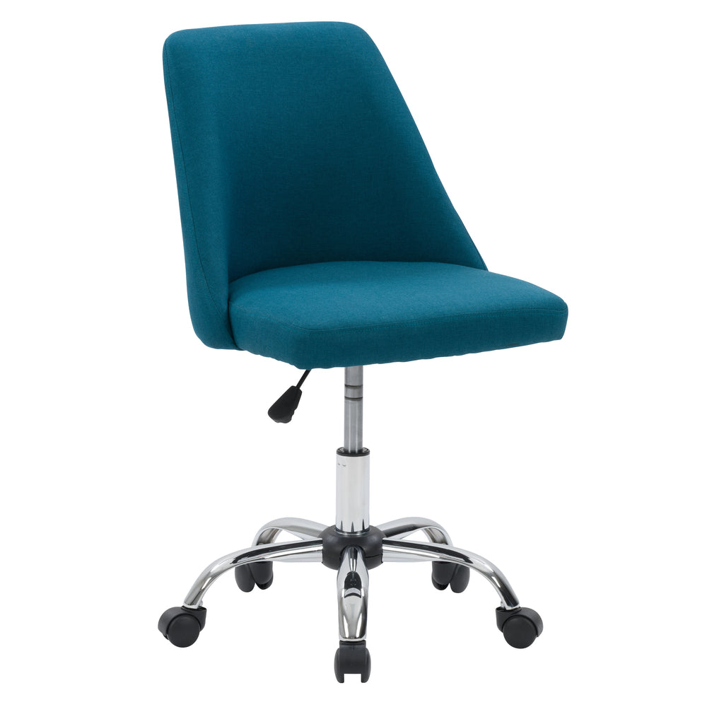 Image of CorLiving Marlowe Upholstered Armless Task Chair - Dark Blue
