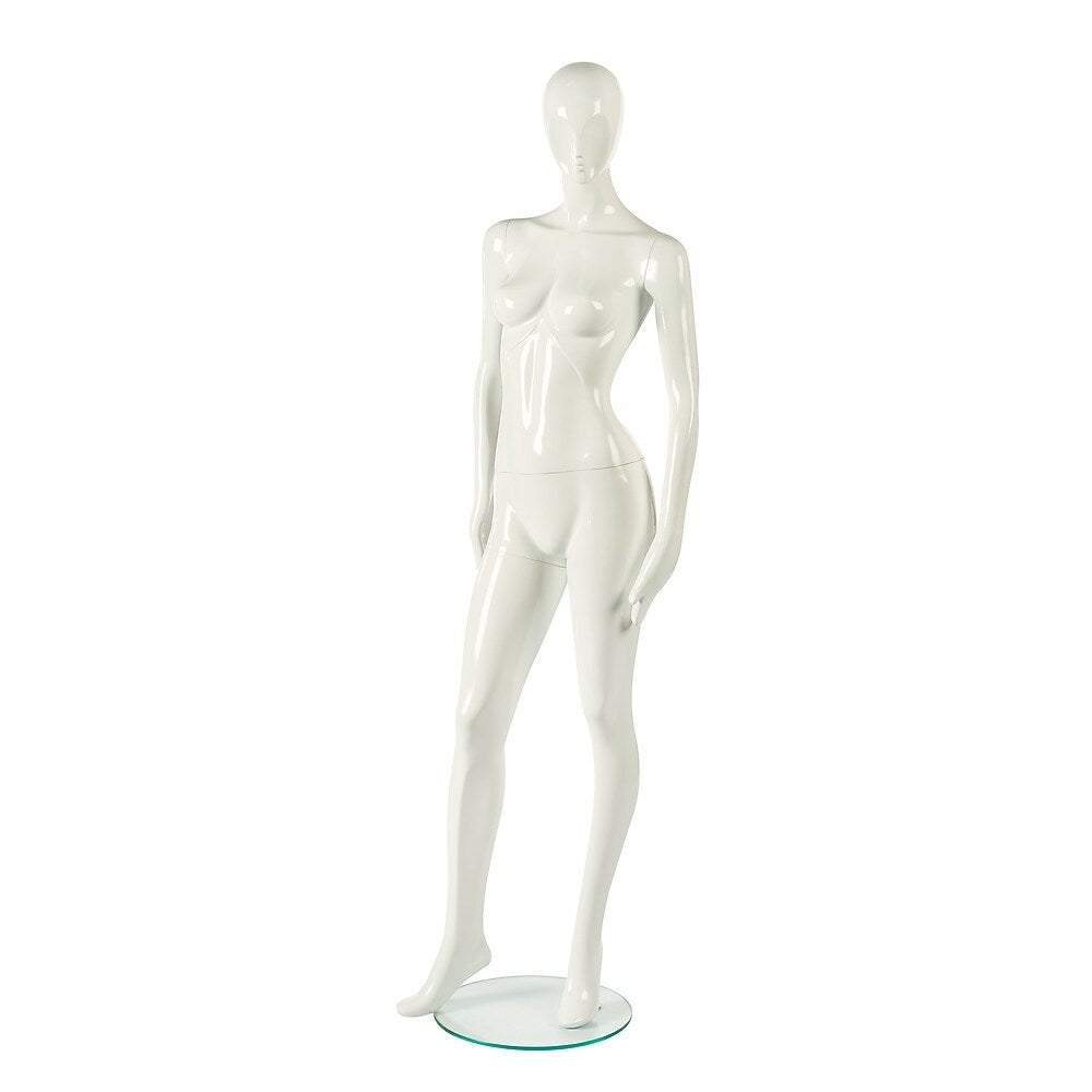 Image of RP Adult Female Abstract Mannequin, Shiny White