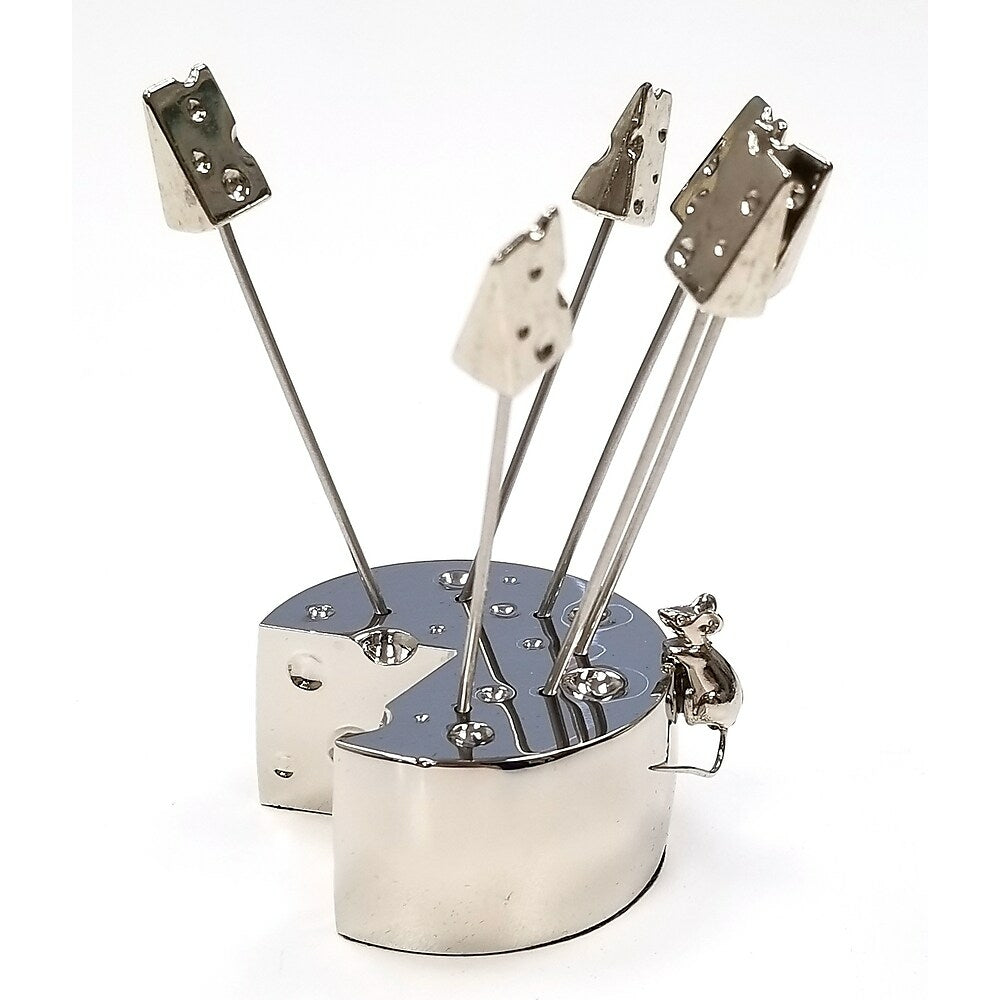 Image of Elegance Mice Cheese Picks Holder with 6 Picks