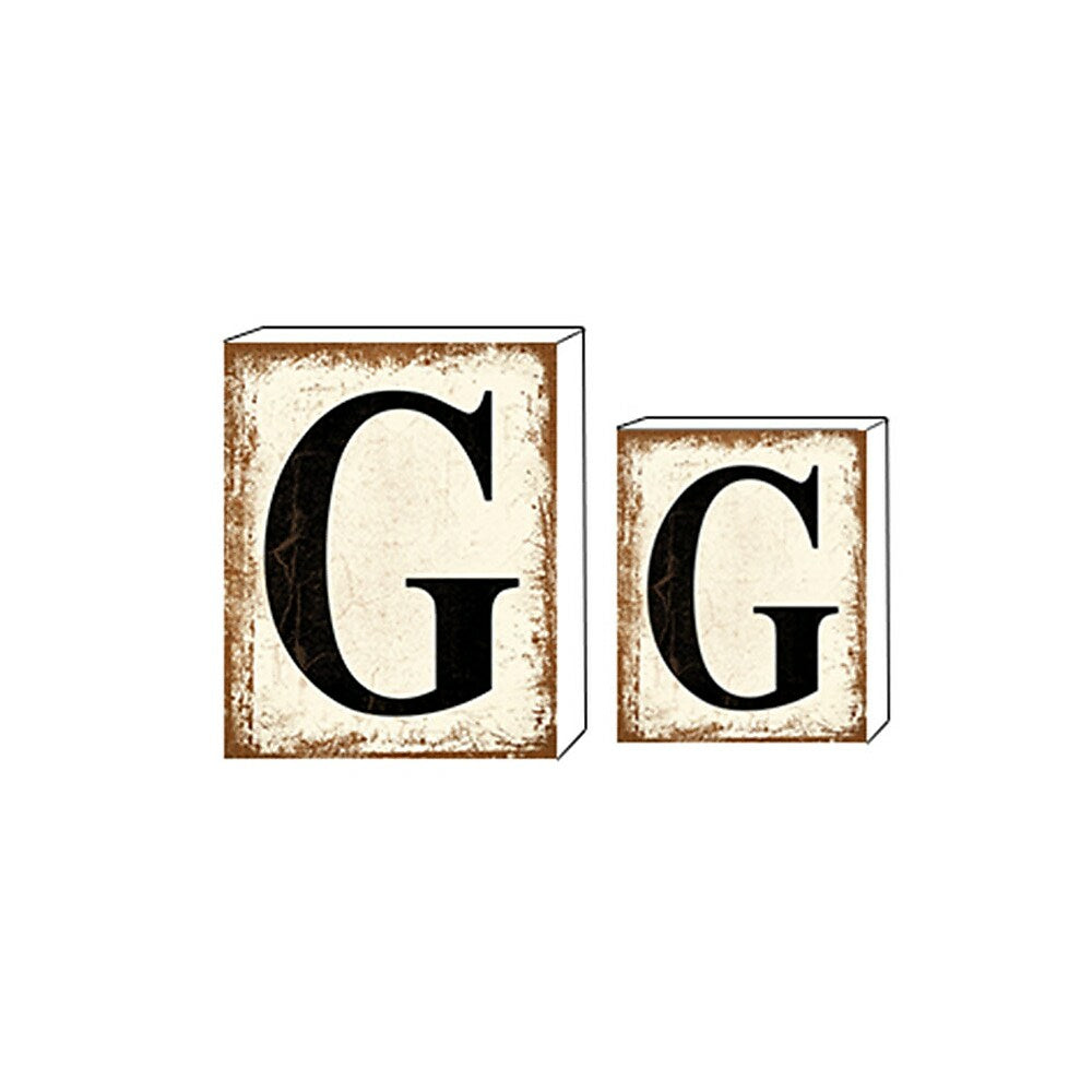 Image of Sign-A-Tology G Block Sign - White - 2 Pack
