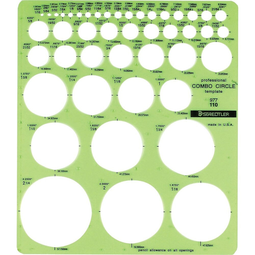 Image of Staedtler-Mars Combo Circle Stencil Template