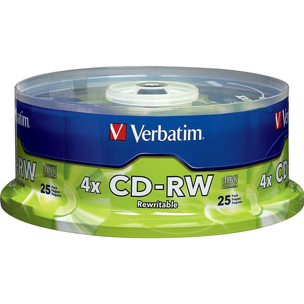 Image of Verbatim CD-RW 2x-4x 700MB/80min, 25 Pack, 25 Spindle