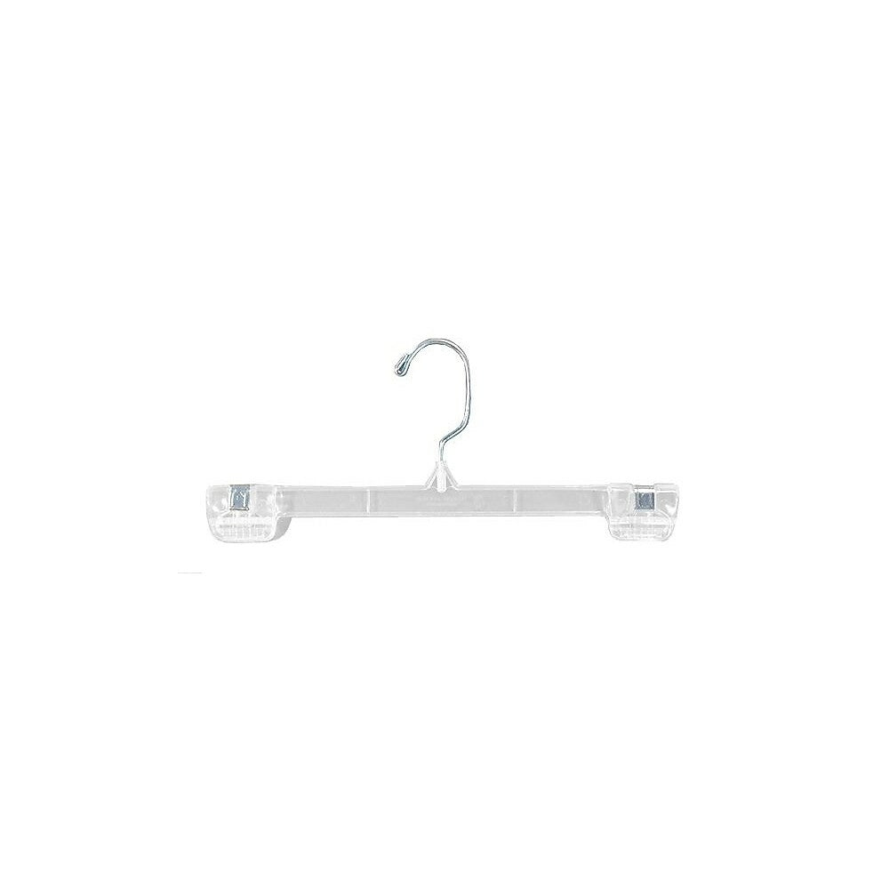Image of Wamaco 10" Push-Clip Hanger with Wire Hook, Clear, 200 Pack, 200 Pack