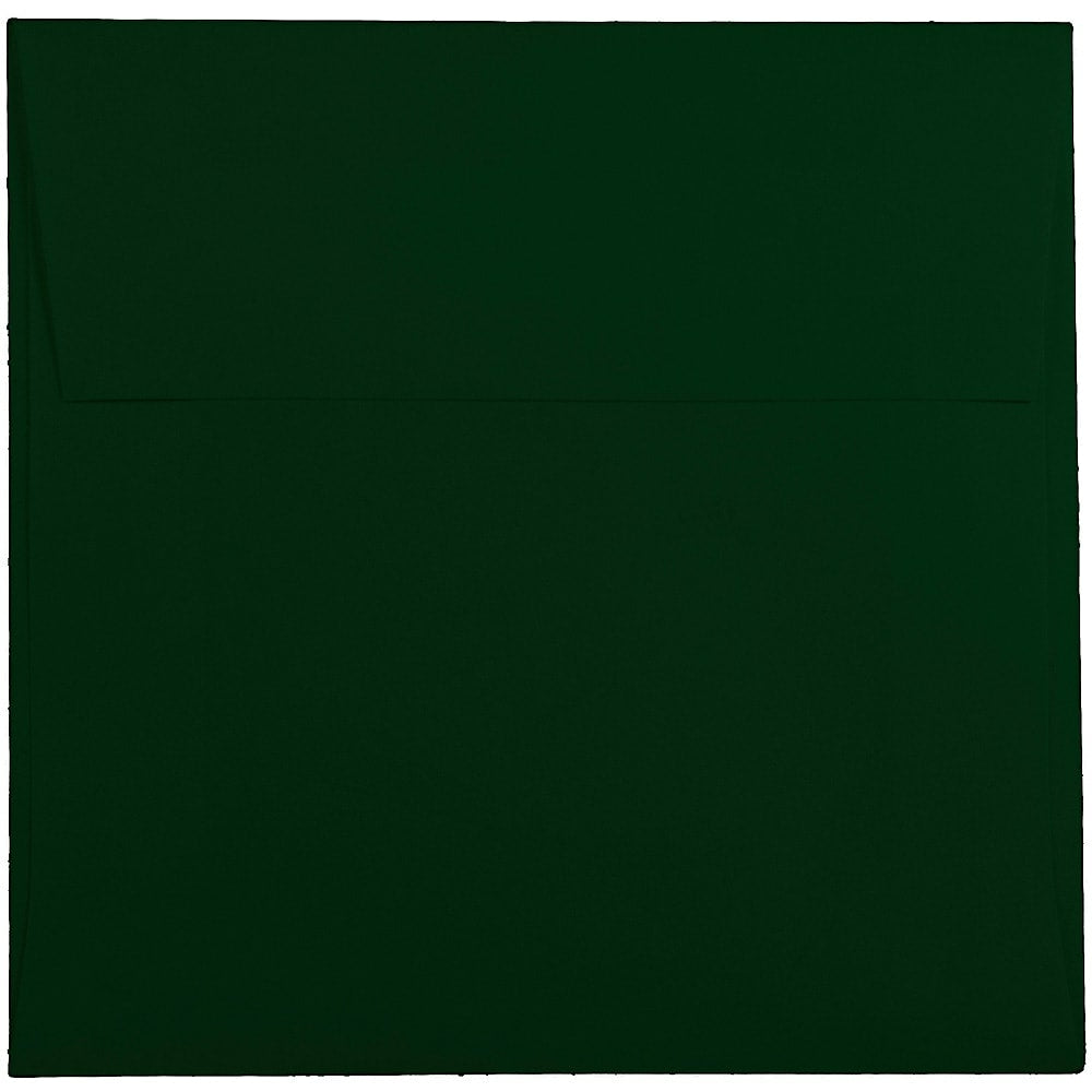 Jam Paper 5 5 X 5 5 Square Envelopes Dark Green 25 Pack Staples Ca
