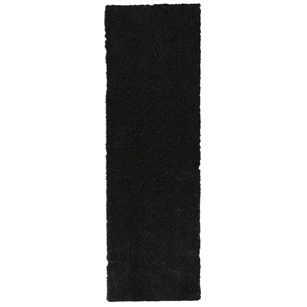Image of ECARPETGALLERY Faux Fur Rectangular Rug - 2'0" x 6'0" - Black
