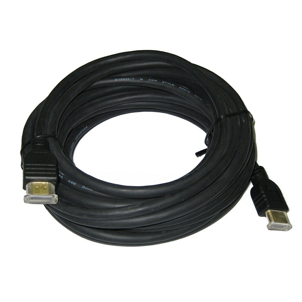 Image of TygerWire 25' Male to Male HDMI Cable, 1.6" x 6.7" x 7.5", Black