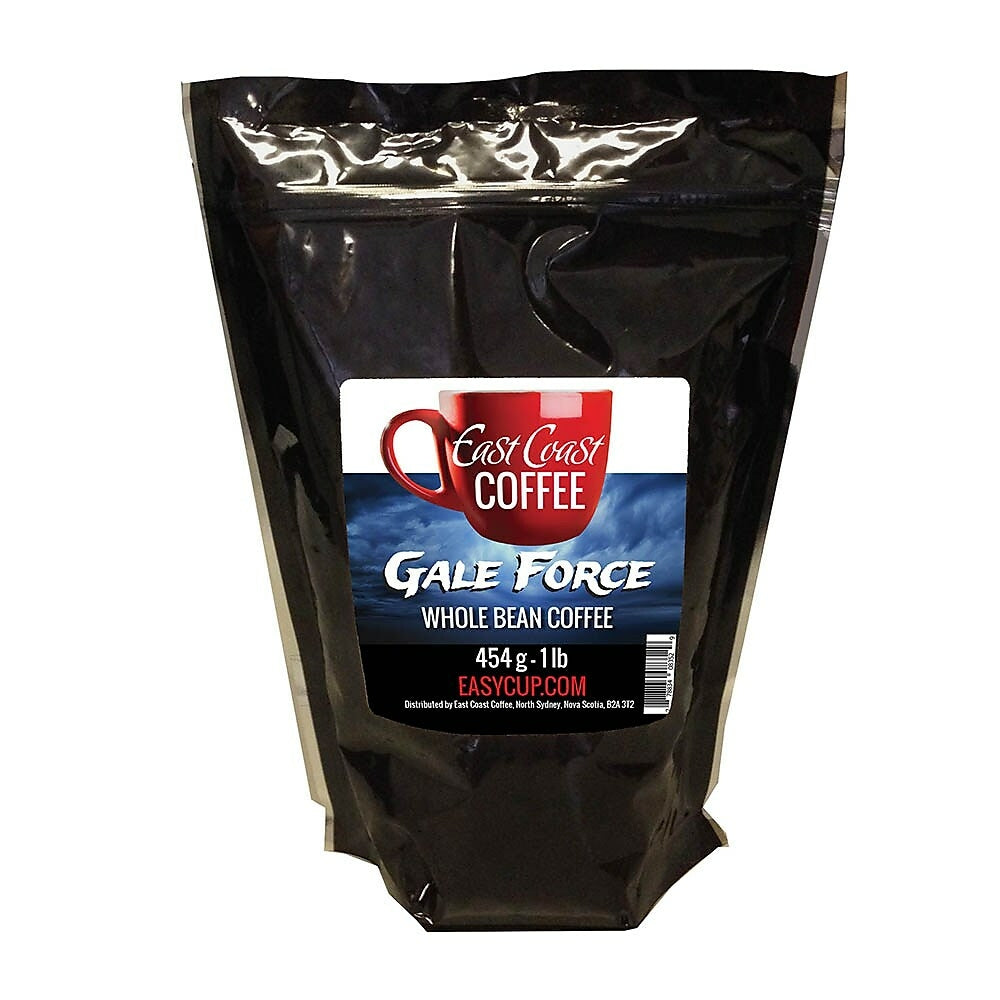 Image of East Coast Coffee Gale Force Whole Bean Dark Roast Coffee Bag