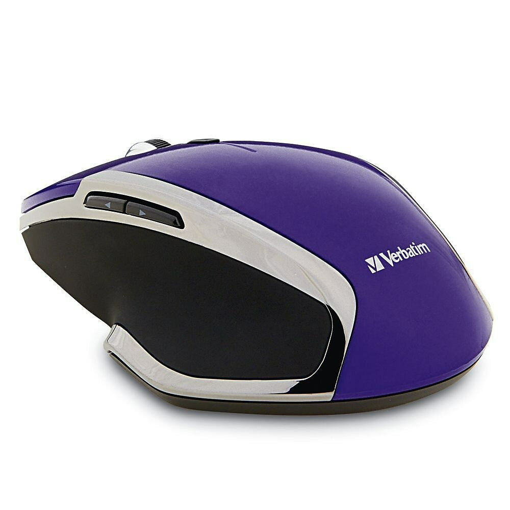 Image of Verbatim Notebook 6-Button Deluxe LED Wireless Mouse - Purple
